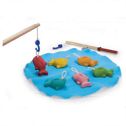 Деревянная игрушка – Рыбалка с 2 удочками 